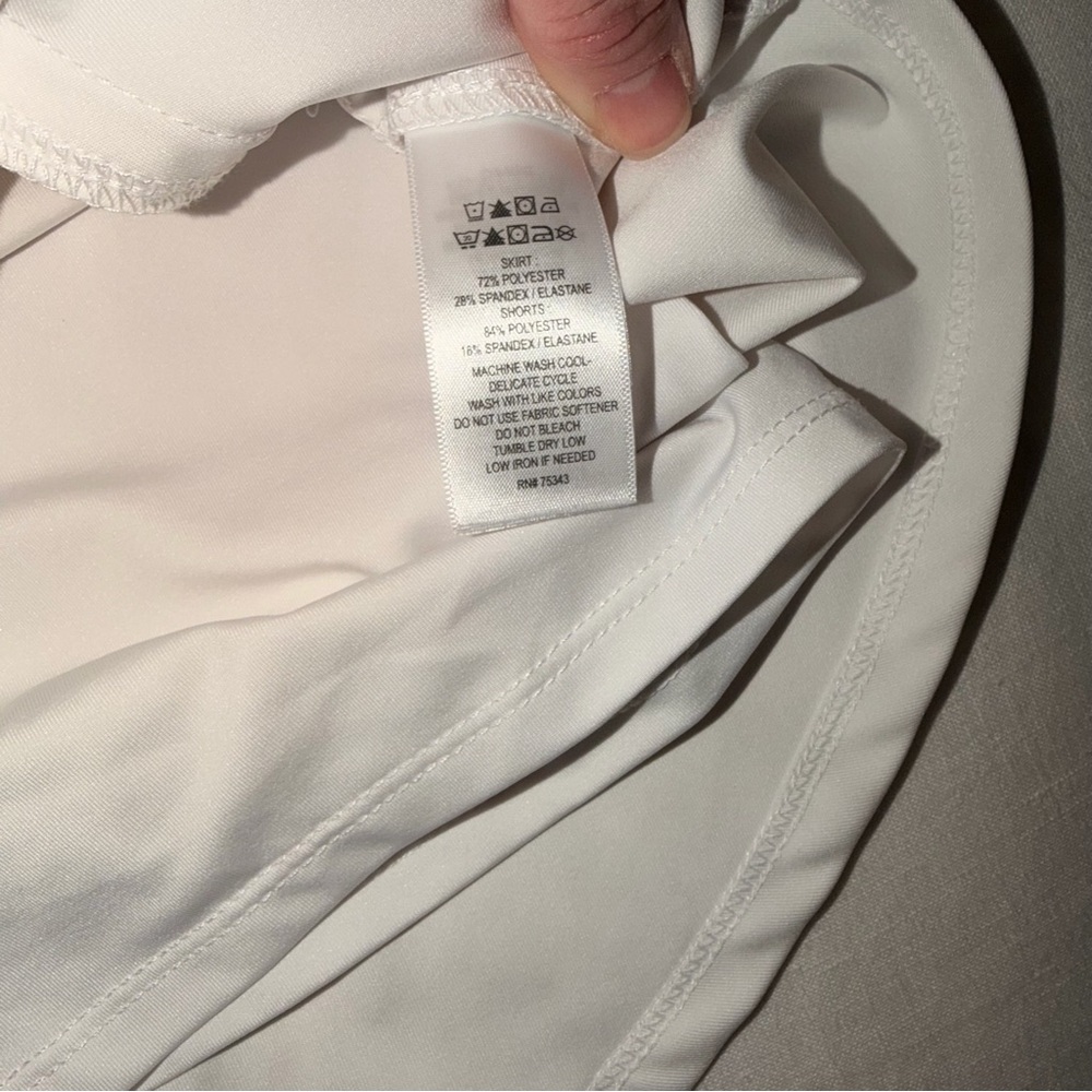 Tommy Bahama White Golf Skort Ruffle Hem Athletic Tennis Skirt Size S - Picture 5 of 6